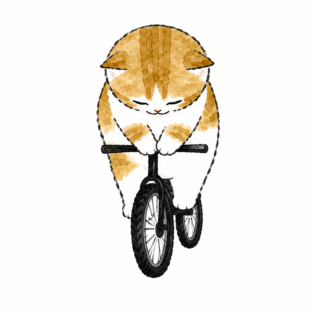 お辞儀する猫